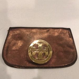 Tori Burch Bronze Clutch